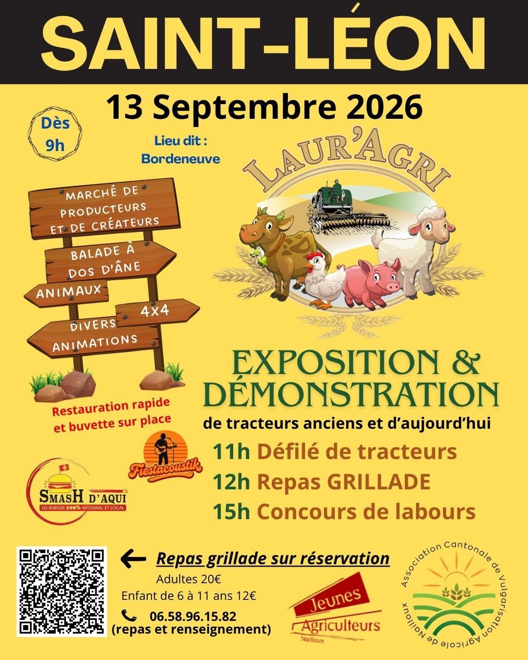 MARCHÉ ARTISANAL ET EXPOSITION AGRICOLE LIEU-DIT BORDENEUVE Saint-Léon 2026-09-13