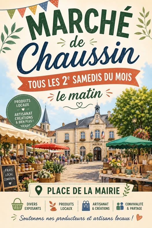 Marché de Chaussin Place de la Mairie Chaussin