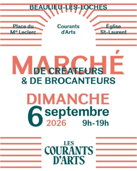 Marché de créateurs & de brocanteurs 1 Place du Maréchal Leclerc Beaulieu-lès-Loches 2026-09-06