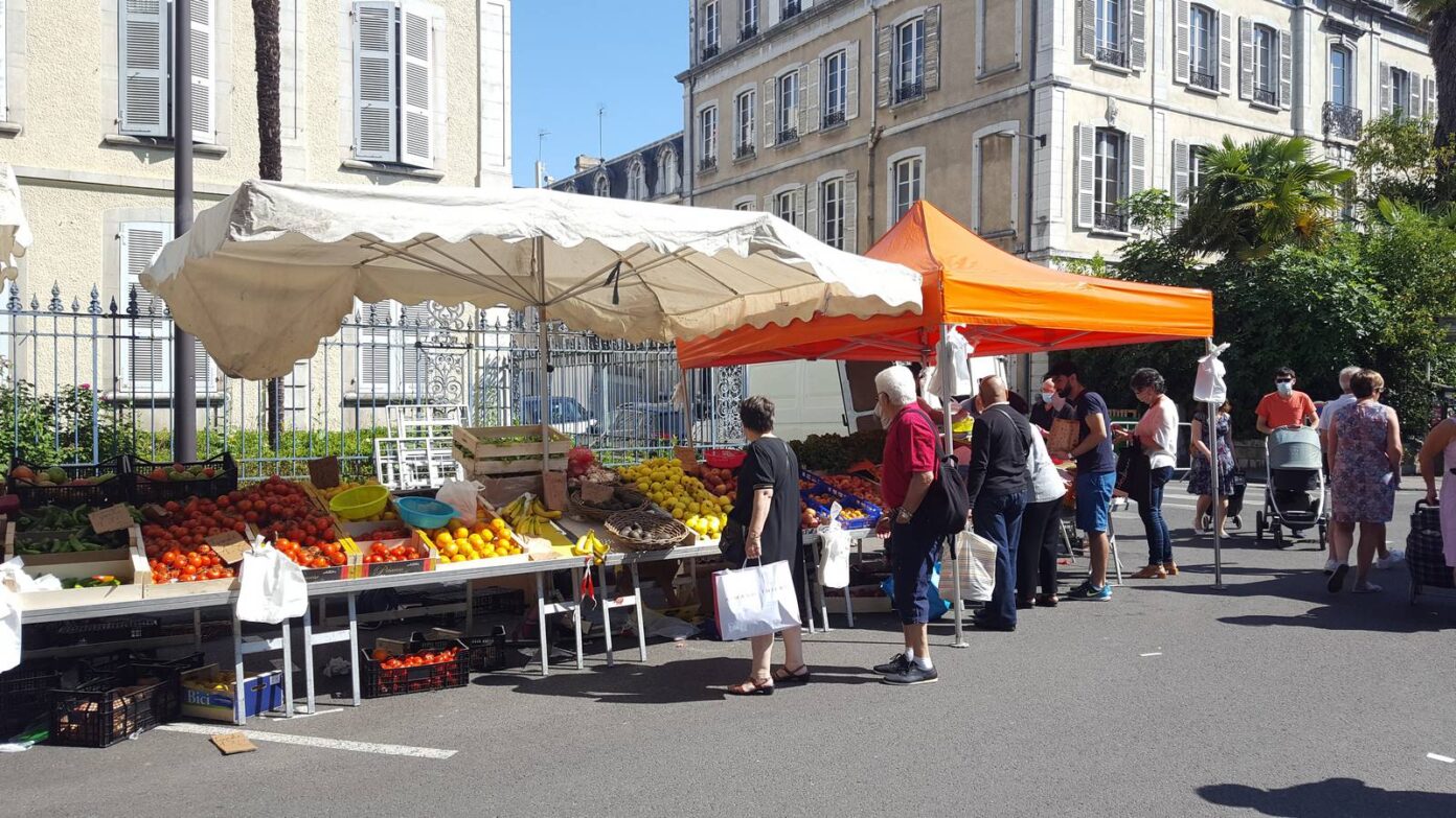 Marché de fruits et légumes Albert 1er Pau