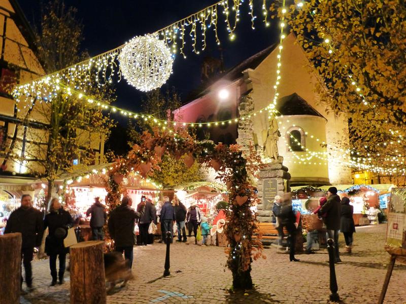 Marché de Noël authentique Eguisheim