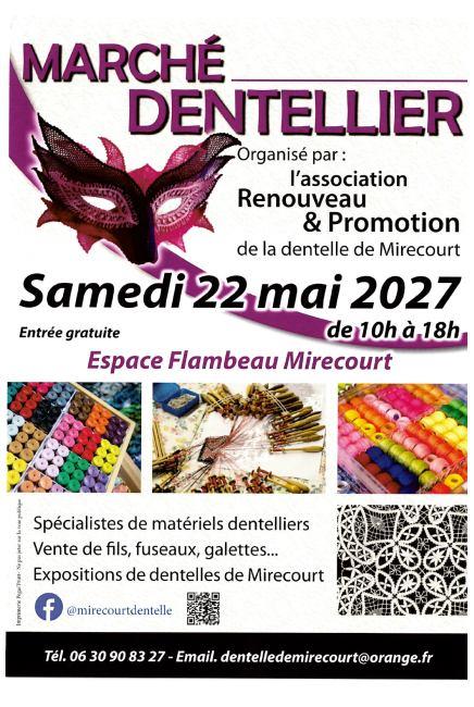 Marché dentellier Espace Flambeau Mirecourt 2027-05-22