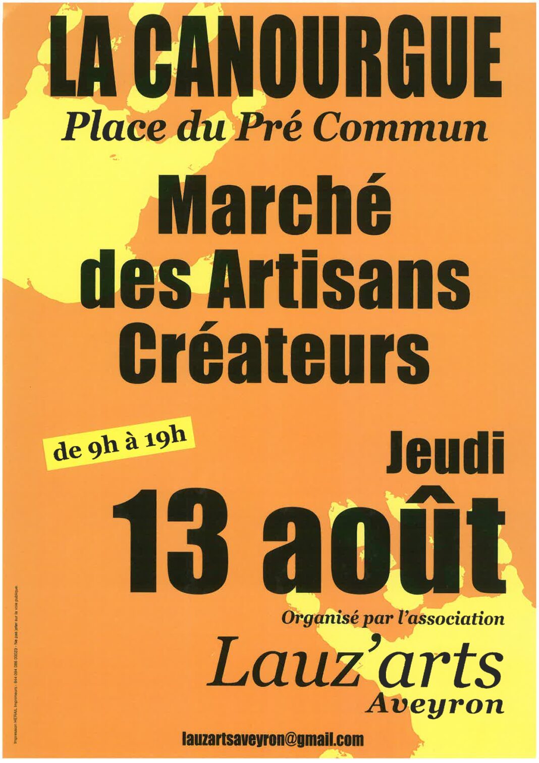 MARCHÉ DES ARTISANS CRÉATEURS La Canourgue