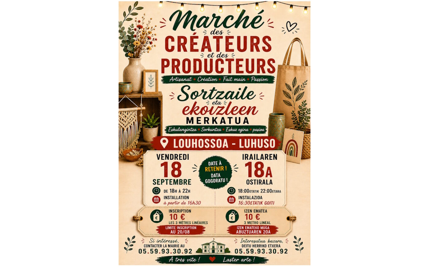 Marché des créateurs et des producteurs Louhossoa