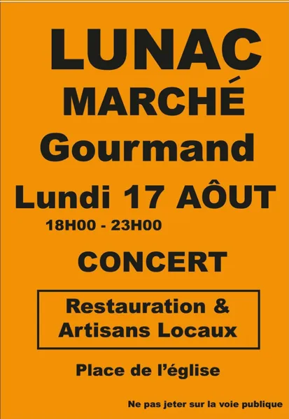 Marché Gourmand à Lunac Lunac