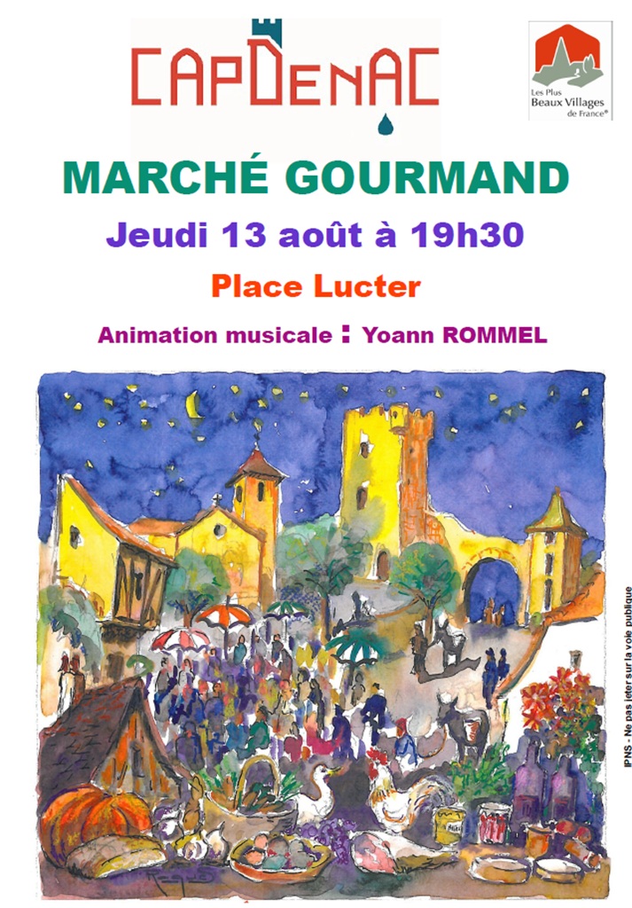 Marché gourmand nocturne à Capdenac le Haut Capdenac