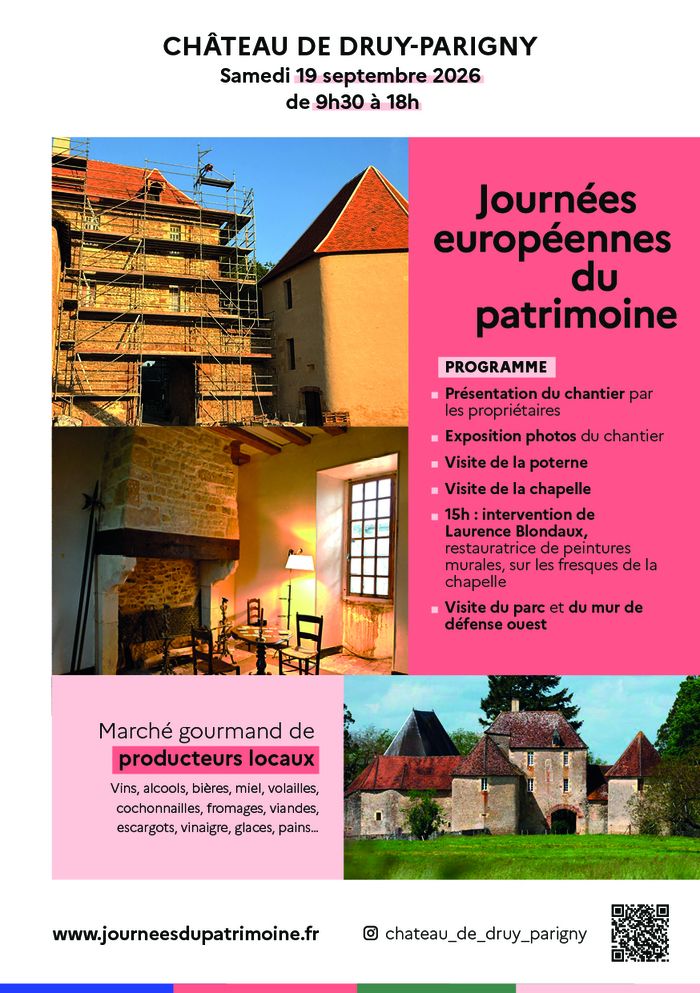 Marché gourmand produits du terroir Château de Druy-Parigny Druy-Parigny