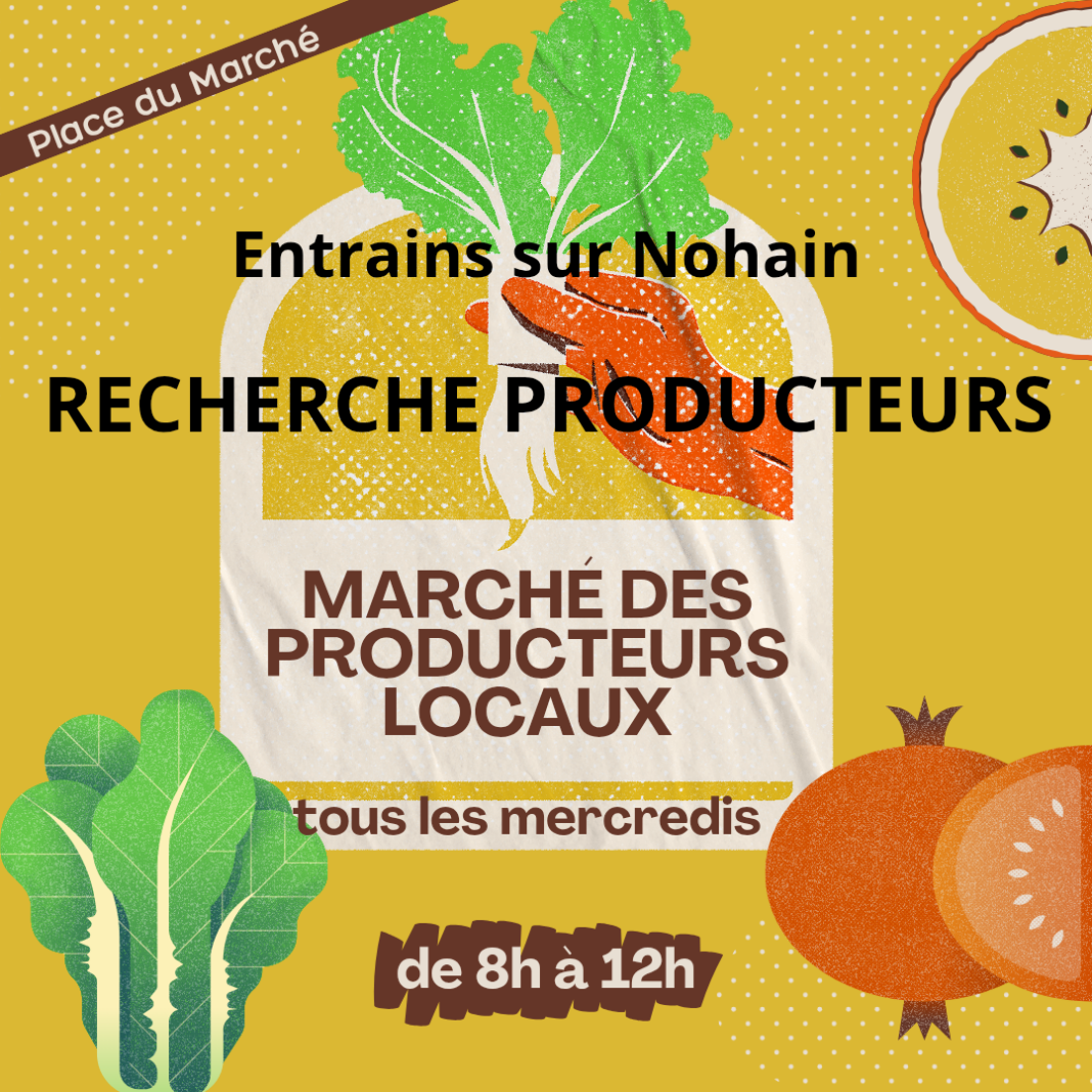 MARCHE HEBDOMADAIRE ENTRAINS-SUR-NOHAIN Entrains-sur-Nohain