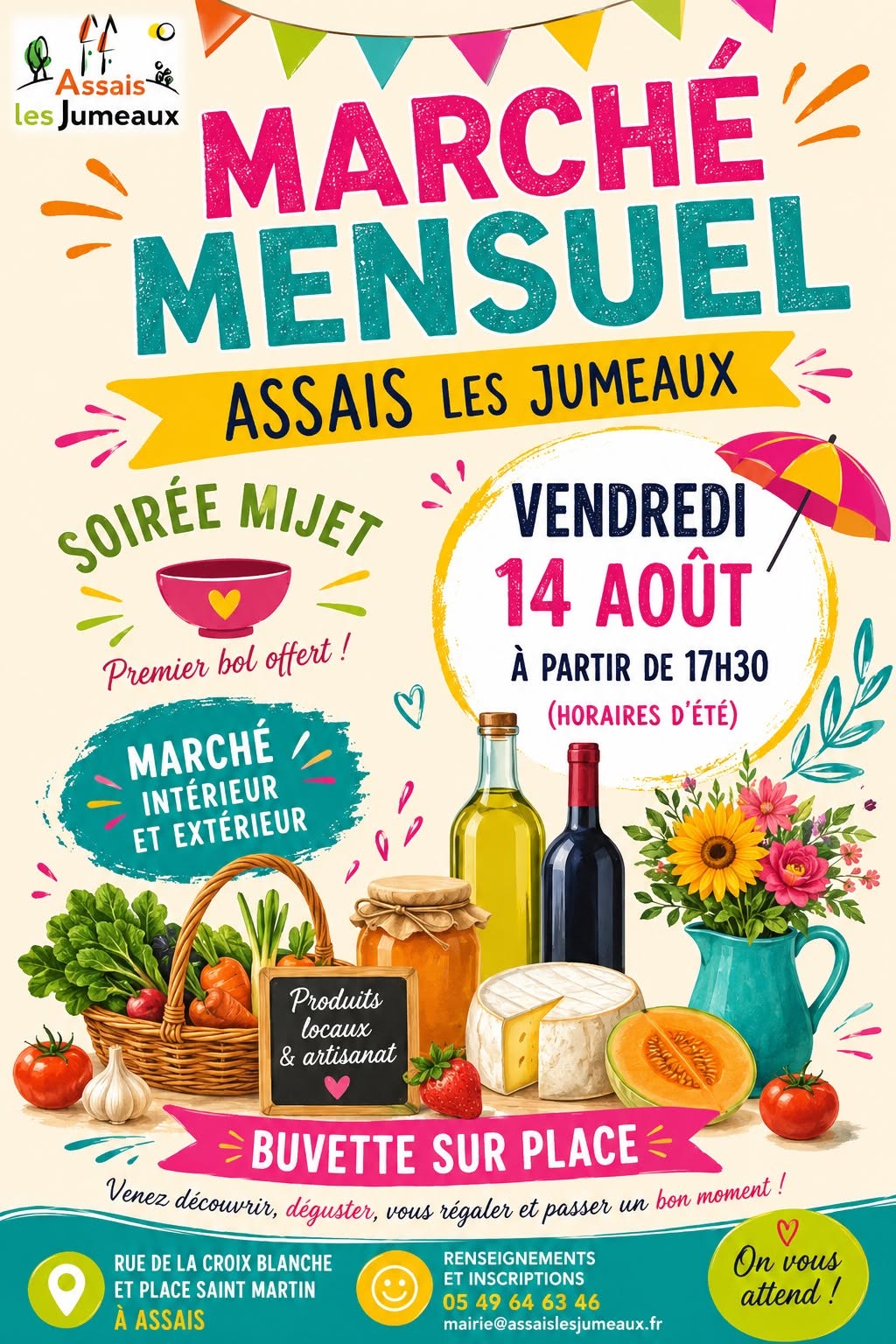 Marché mensuel à Assais-les-Jumeaux Assais-les-Jumeaux
