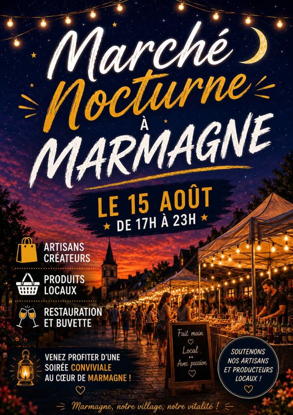 Marché Nocturne à Marmagne  Marmagne