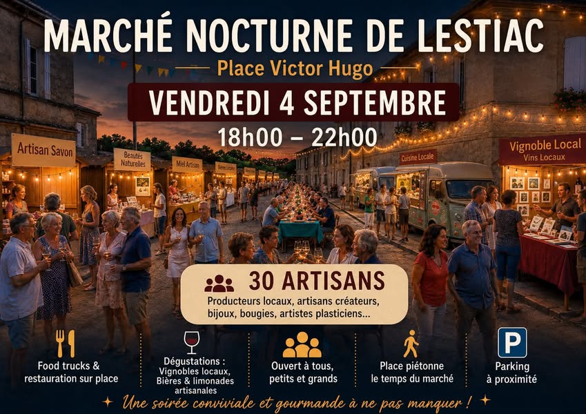 Marché nocturne de Lestiac Lestiac-sur-Garonne
