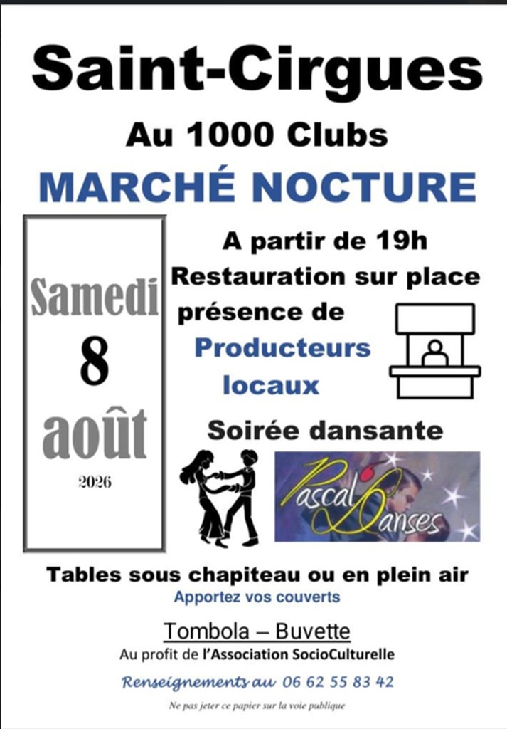 Marché nocturne Saint-Cirgues