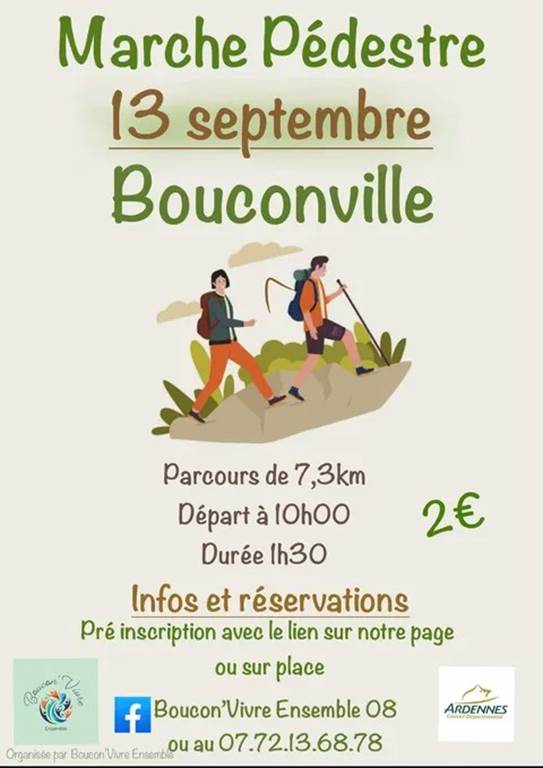 Marche pédestre Place Bouconville 2026-09-13