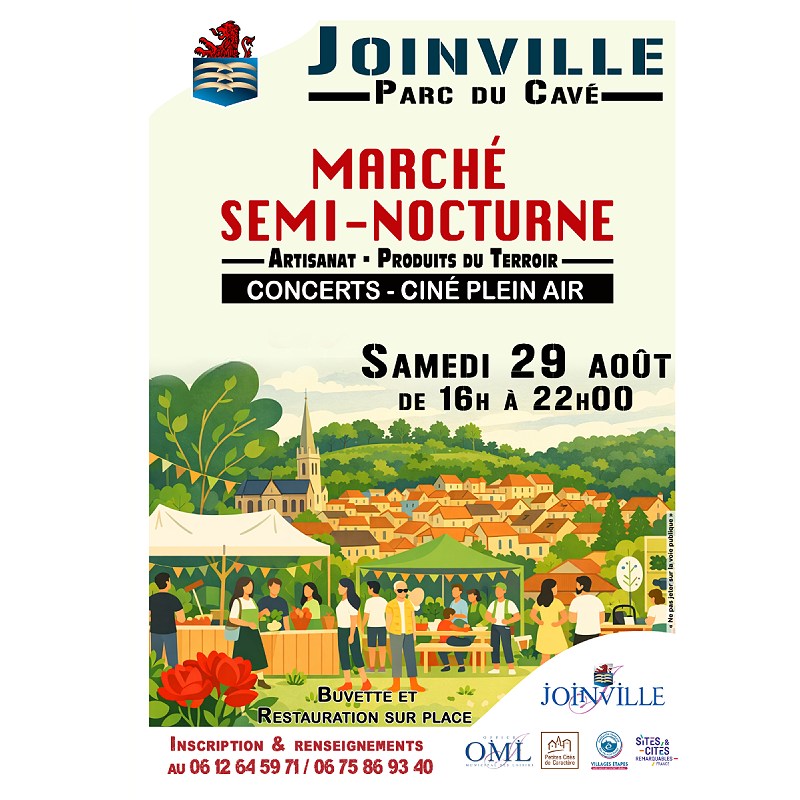 Marché semi-nocturne et cinéma en plein air  Joinville