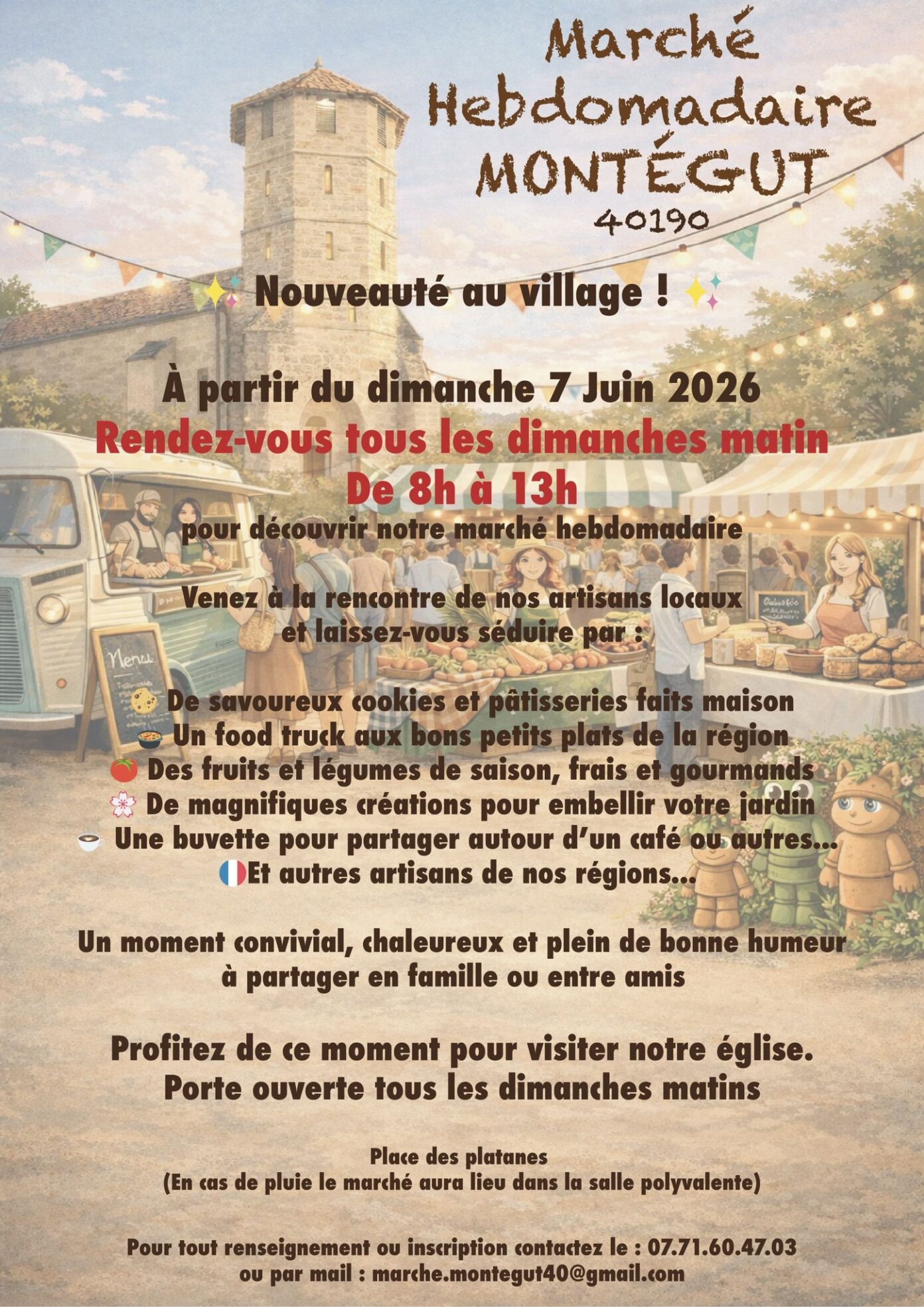 Marché traditionnel du Dimanche Montégut