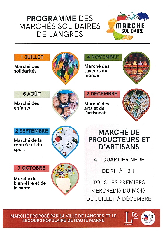 Marchés Solidaires à Langres Langres