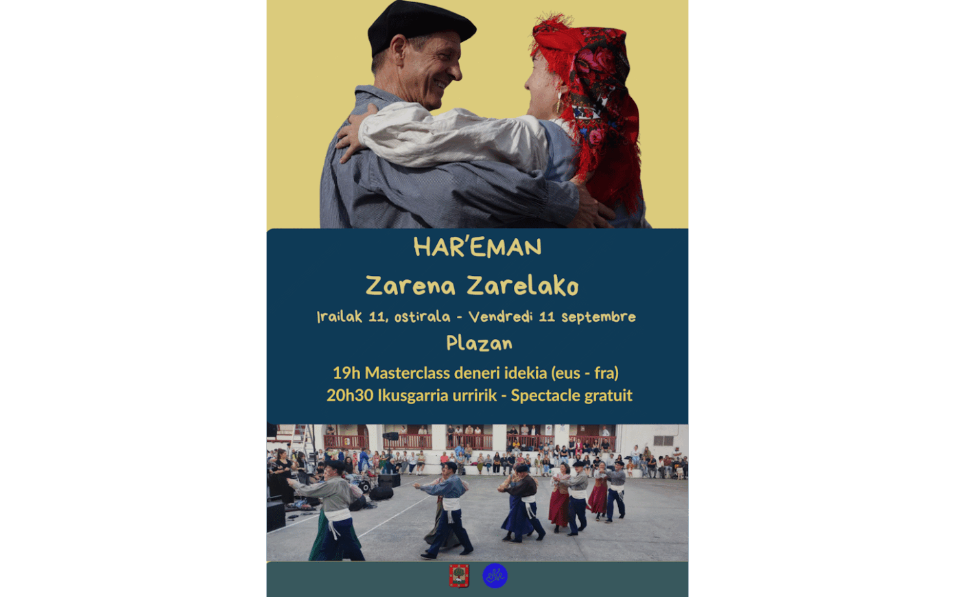 Masterclass et spectacle de danses basques Rue Ernest Fourneau Ascain