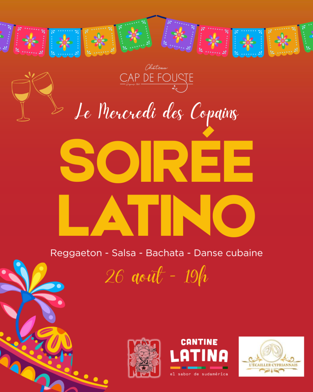 MERCREDI DES COPAINS SOIRÉE LATINO AU CAP DE FOUSTE Villeneuve-de-la-Raho