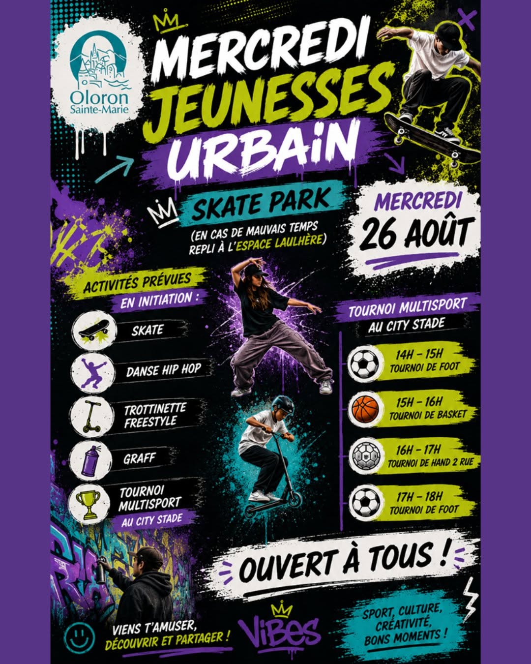 Mercredi jeunesse urbain Oloron-Sainte-Marie