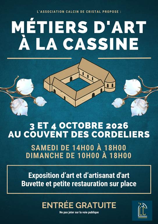Métiers d&rsquo;Art à La Cassine Couvent des Cordeliers Vendresse