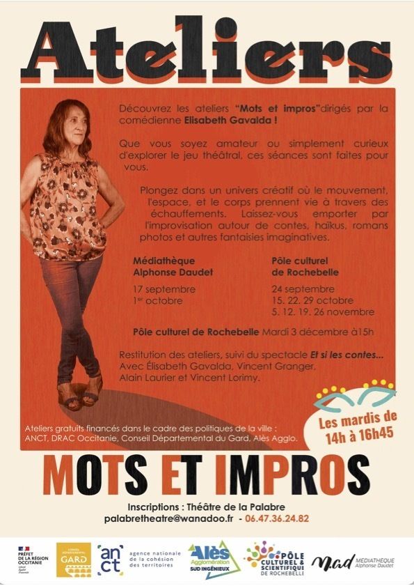 Mots et Impros. Pôle Culturel et Scientifique de Rochebelle - Auditorium Alès