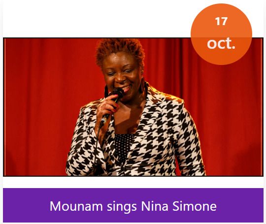 Mounam sings Nina Simone conservatoire de musique George Gershwin Conflans-Sainte-Honorine