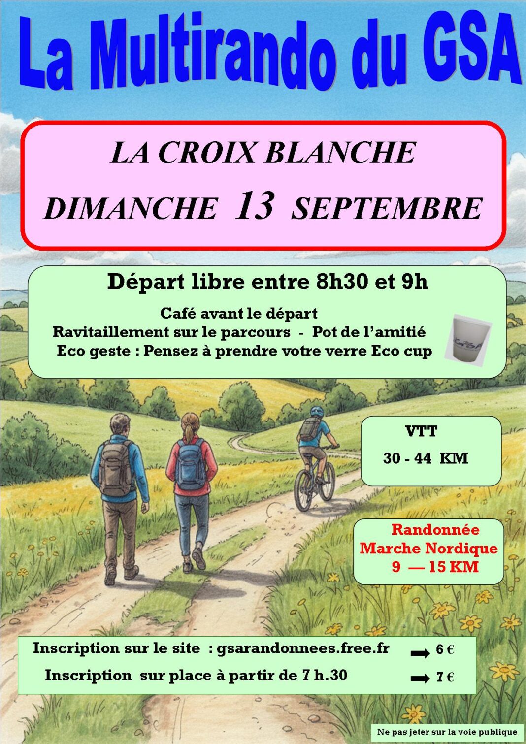 Multirando du GSA 2026 Salle des fêtes La Croix-Blanche