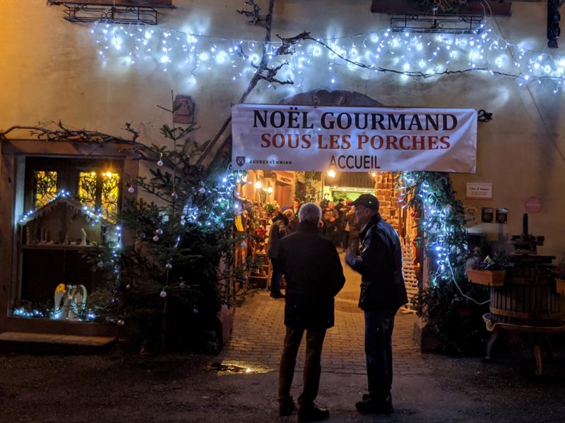 Noël gourmand sous les porches Place de la Mairie Gueberschwihr 2026-12-12