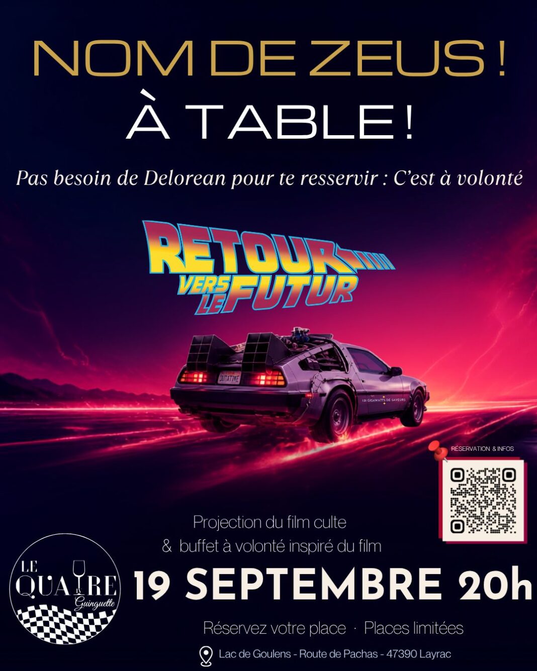 Nom de zeus ! A table ! Route de Pachas Layrac