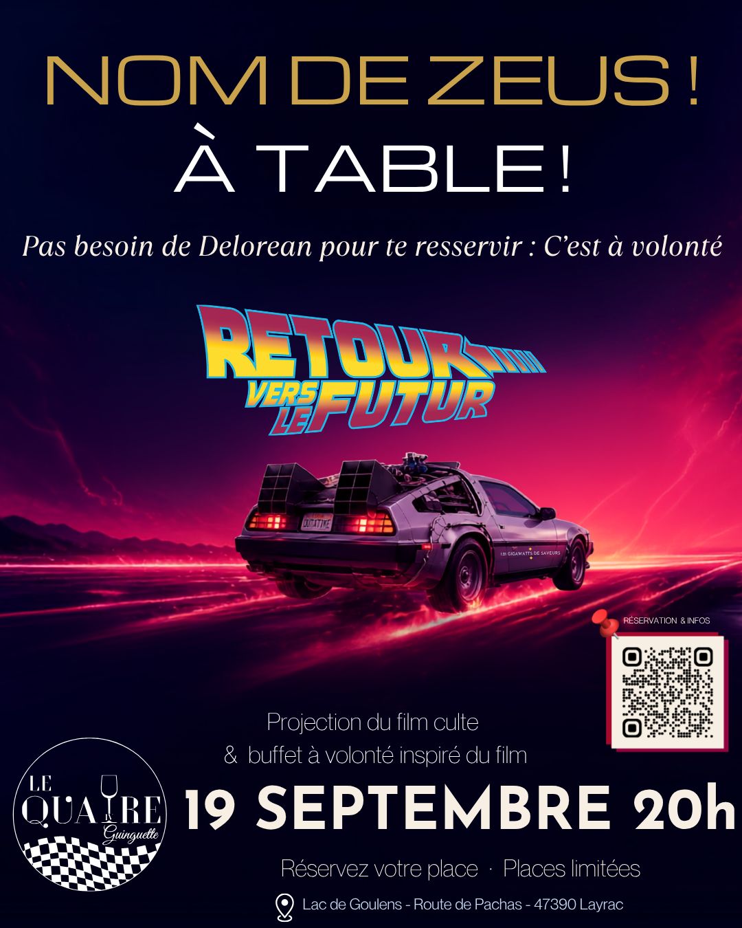 Nom de zeus ! A table ! Route de Pachas Layrac
