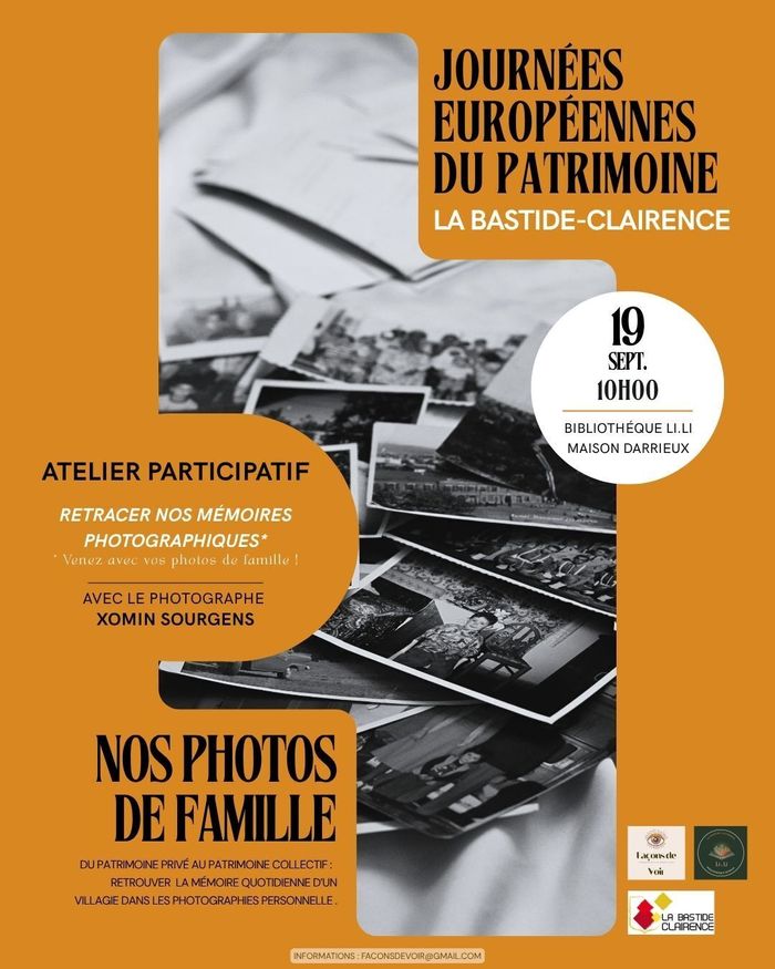 Nos photos de famille : du patrimoine privé au patrimoine collectif. Retracer la mémoire quotidienne de La Bastide-Clairence, Bibliothèque, La Bastide-Clairence