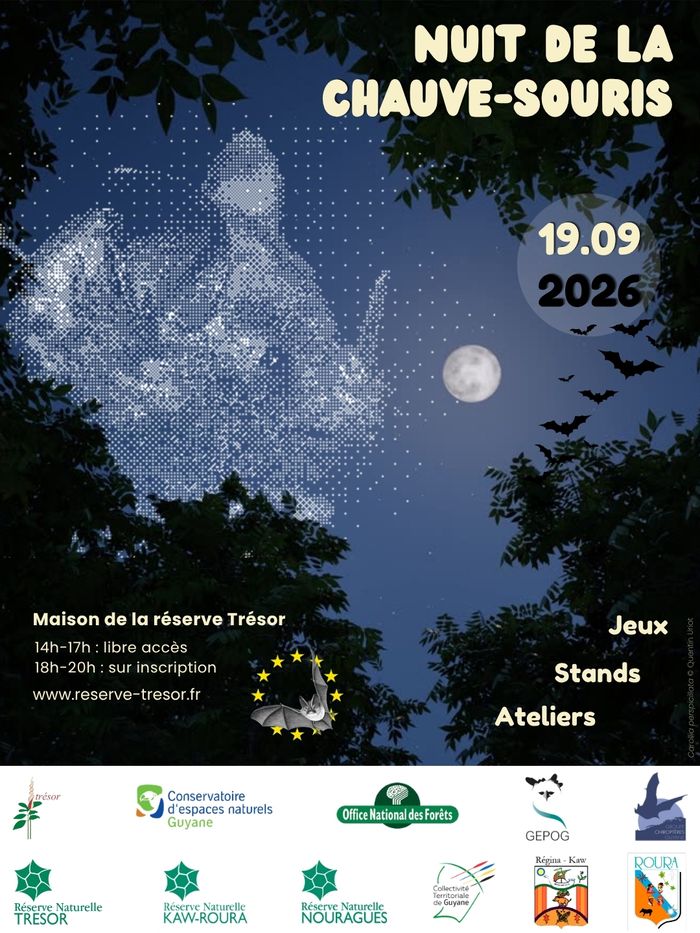 Nuit de la chauve-souris sur la Réserve Naturelle Trésor Réserve naturelle régionale Trésor Roura