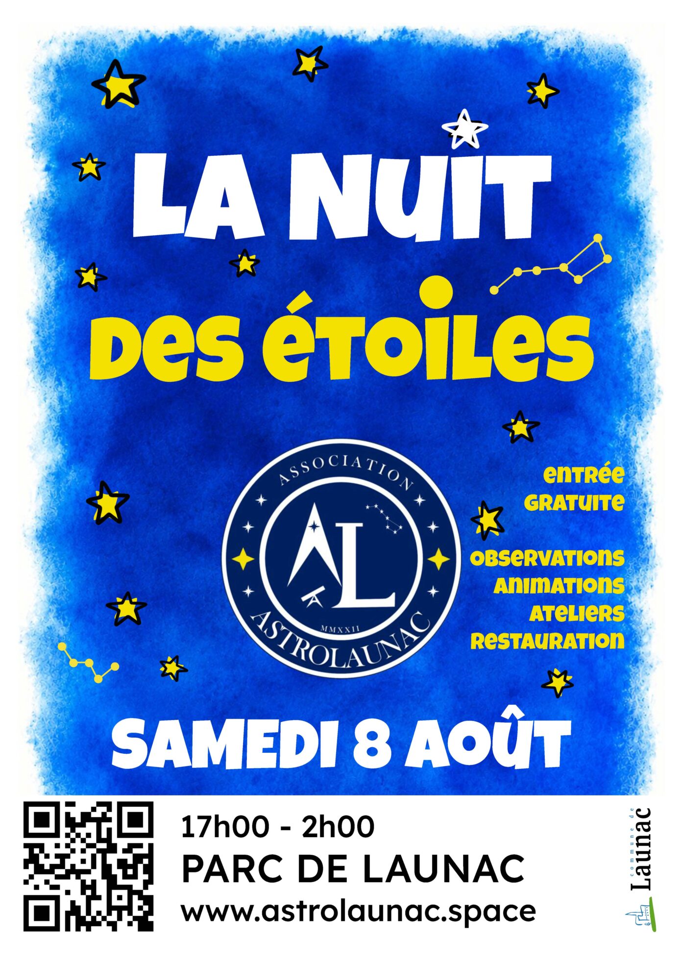 NUIT DES ÉTOILES AVEC ASTROLAUNAC Launac