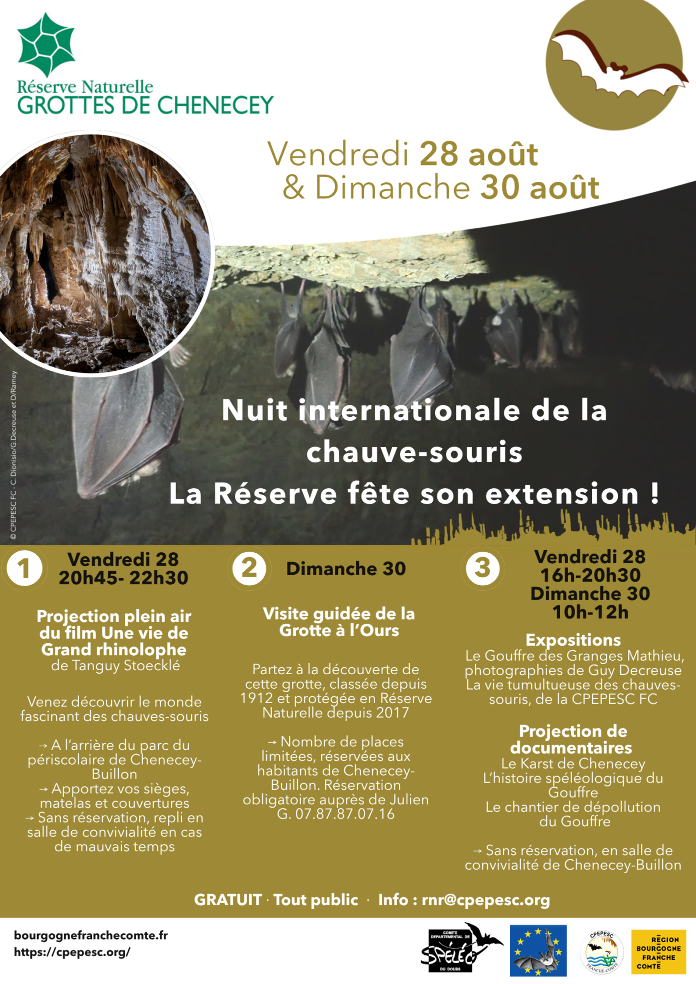 Nuit internationale de la chauve-souris Chenecey-Buillon
