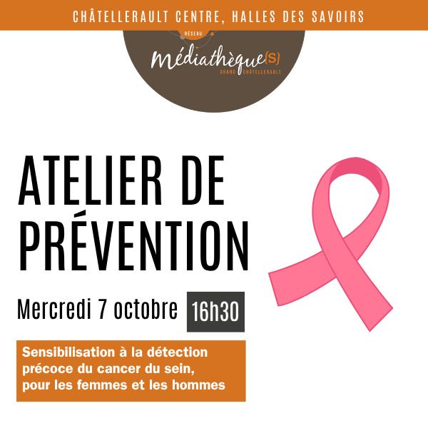 Octobre Rose atelier de prévention  Châtellerault