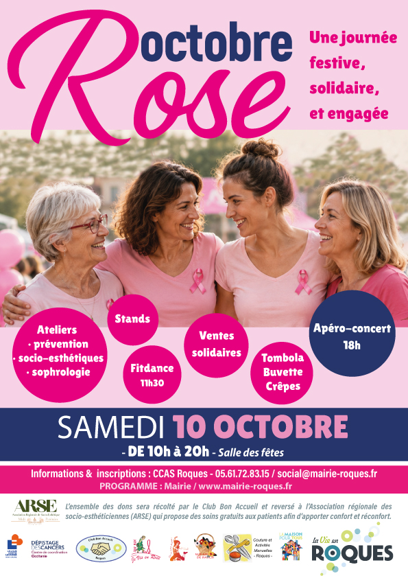 OCTOBRE ROSE. SALLE DES FÊTES DE ROQUES Roques
