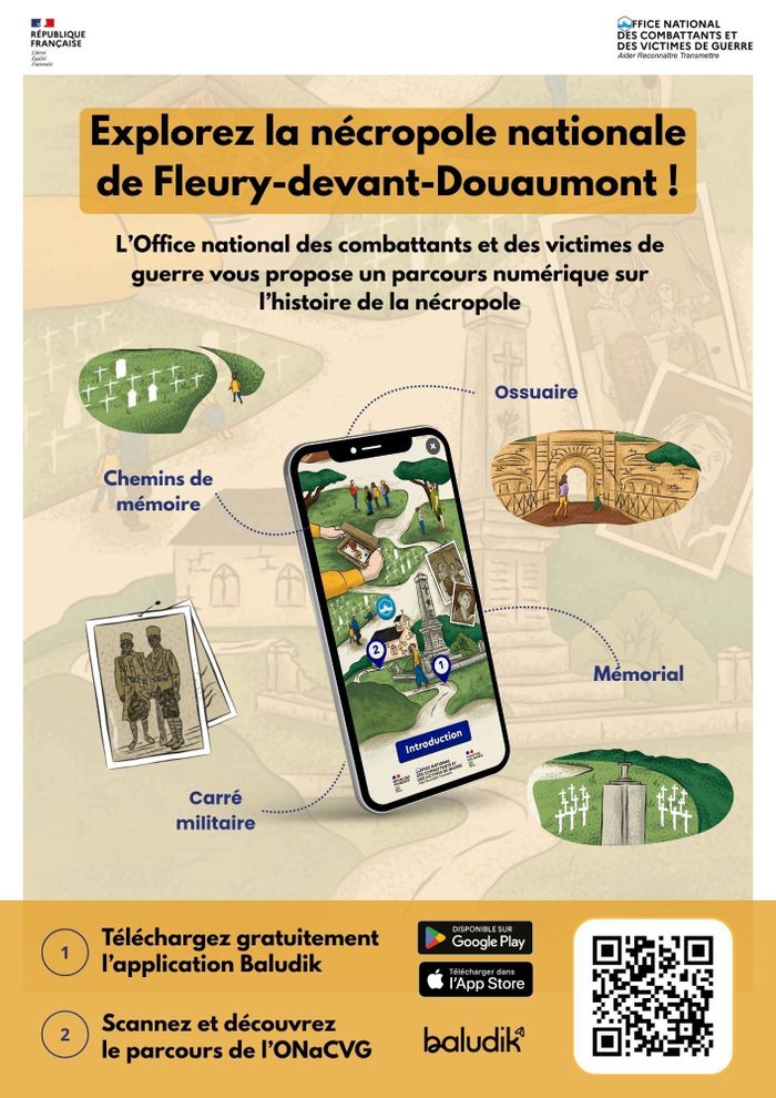 Parcours Baludik : À la découverte de la nécropole nationale de Fleury-devant-Douaumont, Nécropole nationale de Fleury-devant-Douaumont, Fleury-devant-Douaumont