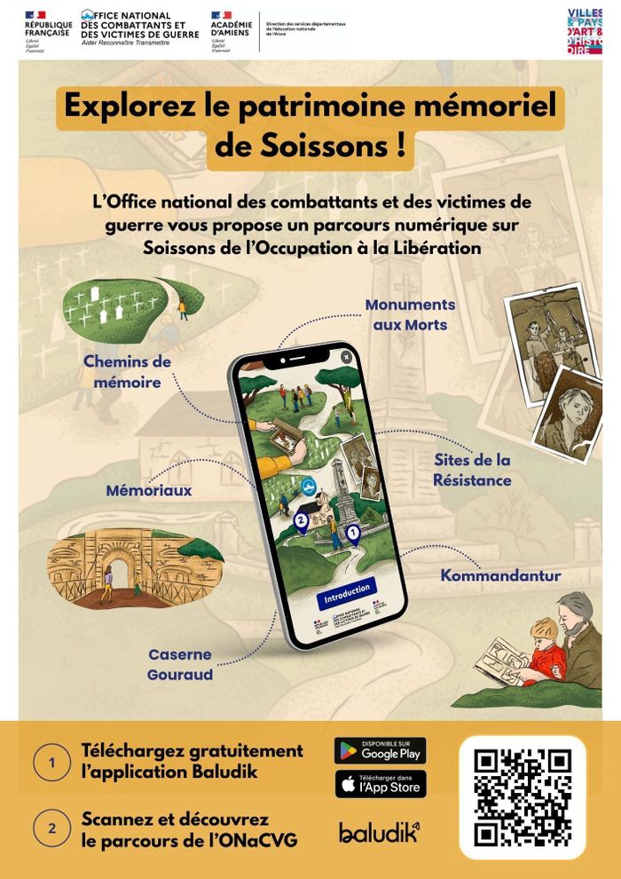 Parcours Baludik : Soissons de l’Occupation à la Libération, Mairie de Soissons, Soissons