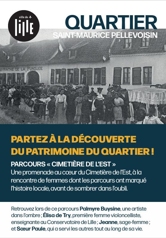 Parcours « Cimetière de l’Est »., cimetière de l’est, Lille