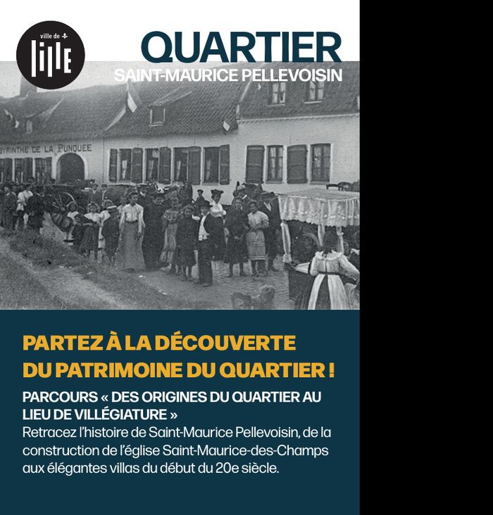 Parcours « Des origines du quartier au lieu de villégiature »., Rue du Faubourg de Roubaix, Lille