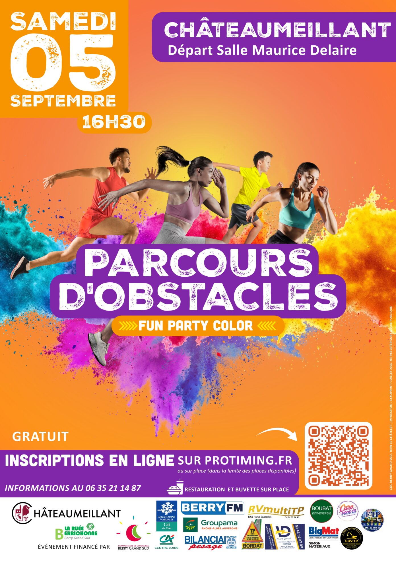 Parcurs d’obstacles Fun party color Châteaumeillant