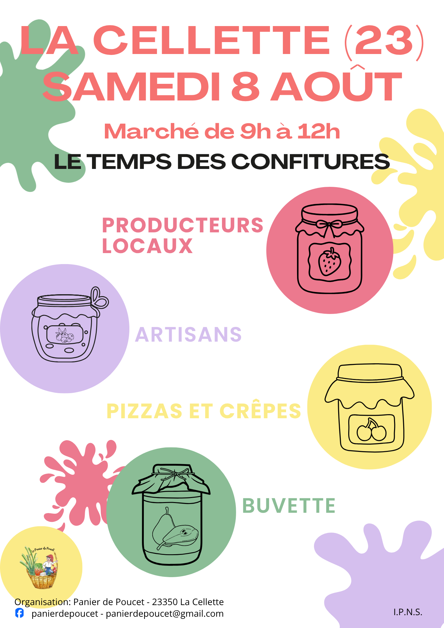 Marché du Panier de Poucet Parc Saincthorent La Cellette — Parc Saincthorent — La Cellette — 8 août 2026