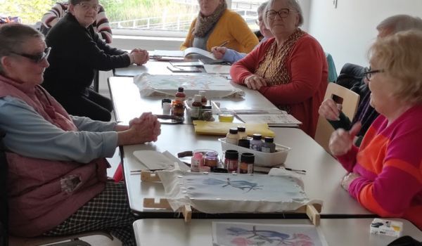 PEINTURE SUR SOIE G I Maison de Quartier du Courghain Grande-Synthe