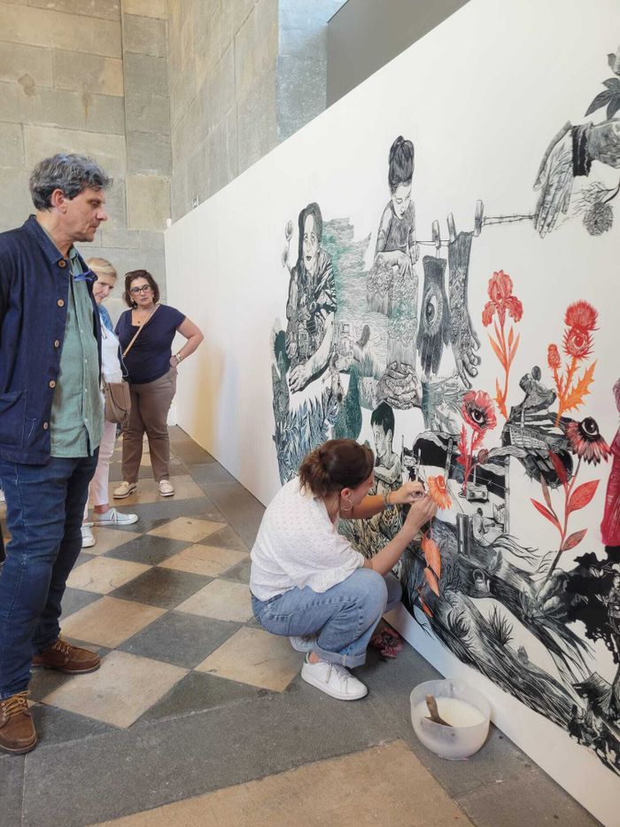 Performance d’Olivia Paroldi, Musée des beaux-arts et d’archéologie, Besançon