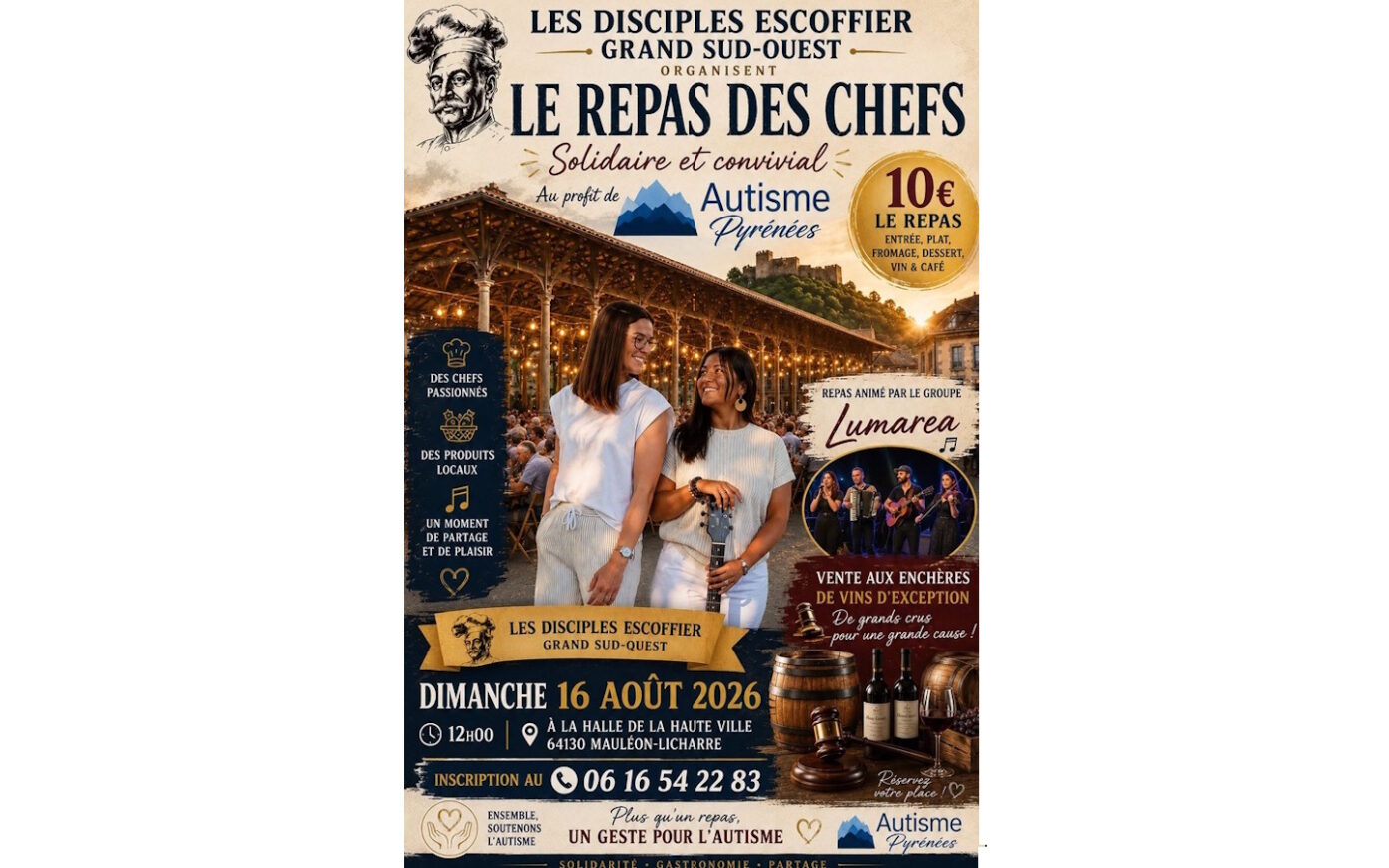 Pique-nique gastronomique caritatif Rue de Béla Mauléon-Licharre