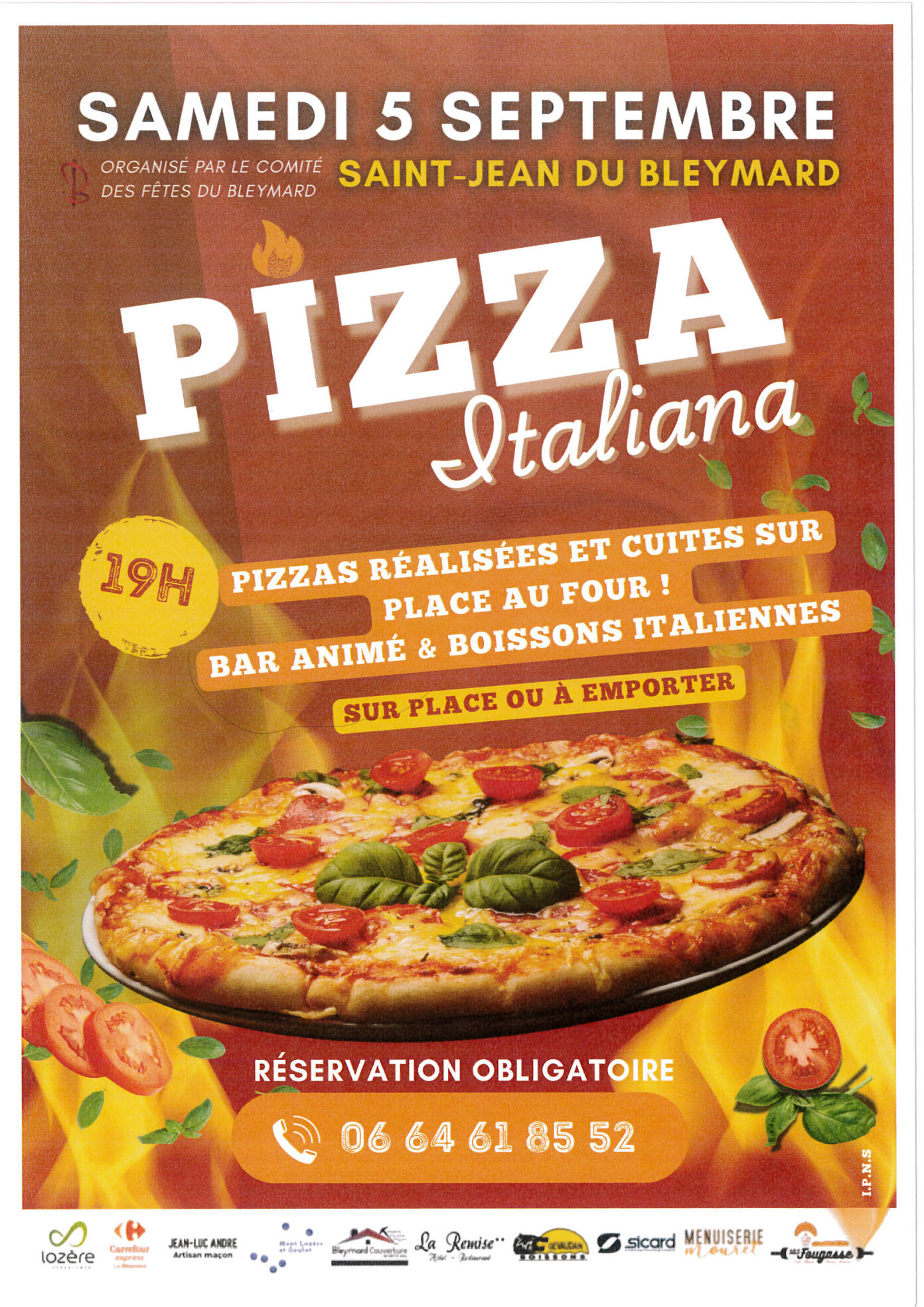 PIZZAS AU FOUR BANAL DE ST JEAN Saint Jean du Bleymard Mont Lozère et Goulet