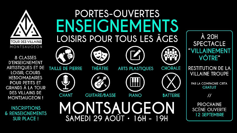 Portes ouvertes des Enseignements à la Tour des Villains  Le Montsaugeonnais