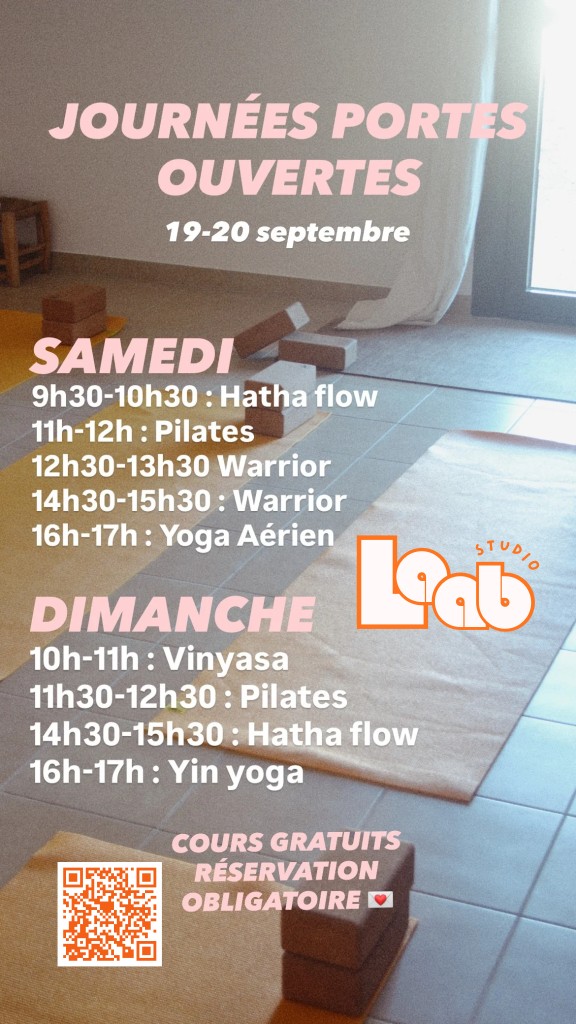 Portes ouvertes Laab Studio Yoga Laab Studio Saint-Germain-du-Salembre