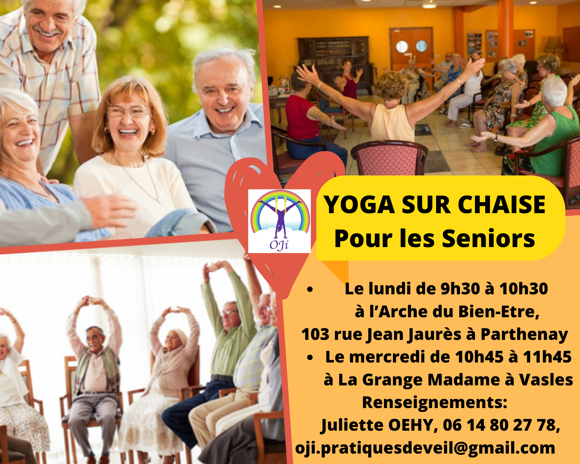 Portes ouvertes Yoga sur chaise 103 Rue Jean Jaurès Parthenay 2026-09-07