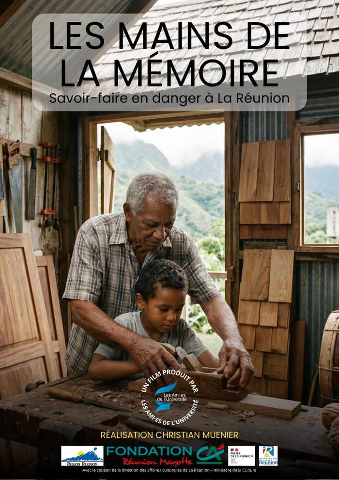 Projection du documentaire « Les mains de la mémoire: savoir-faire en danger à la Réunion »., Auditorium Sidha Chetty, Saint-Leu